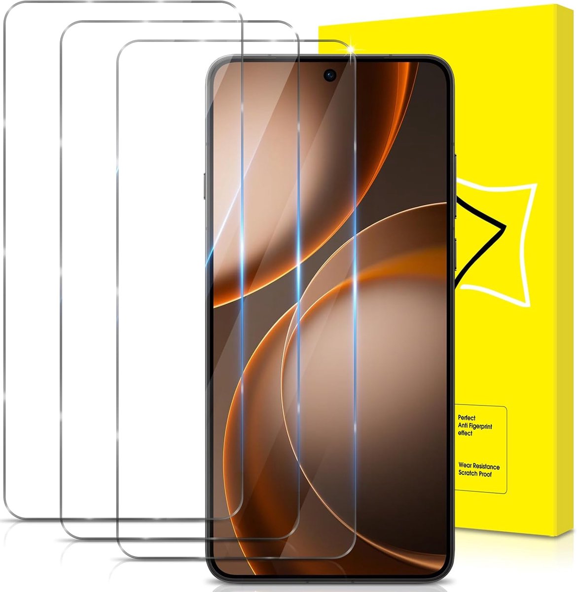 3 stuks gehard glas voor Oppo Find X9 Ultra 5G [volledige afdekking] [9H hardheid] [zonder luchtbellen] [krasbestendig] displaybeschermfolie