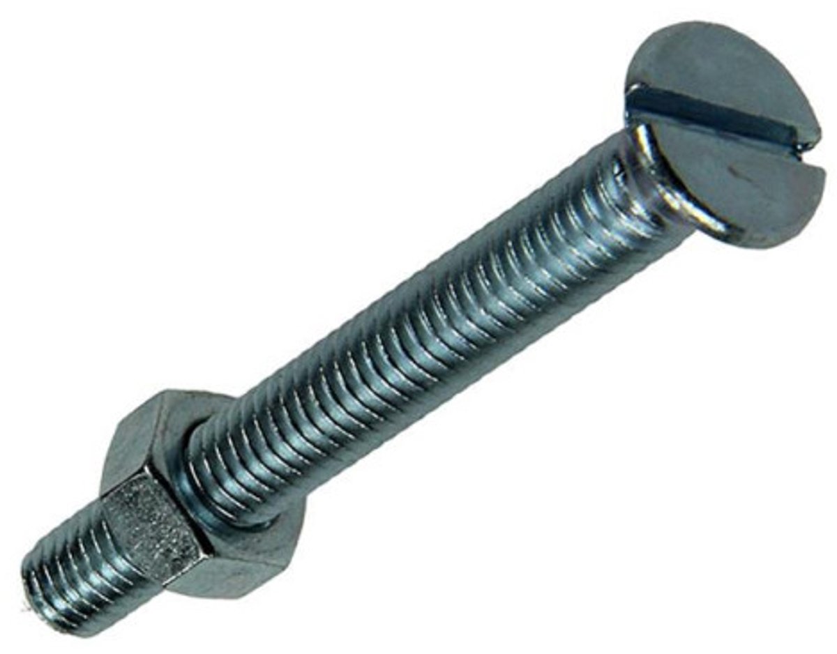 Mack Metaalschroef Met Moer 10 stuks M5 x 40 mm