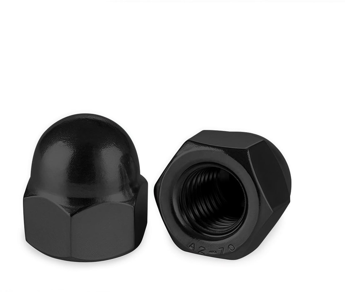 Set van 10 RVS A2 V2A M4 Zeskant Moeren - Cap Nuts voor Schroeven, Draadstangen en Bevestigingsmateriaal