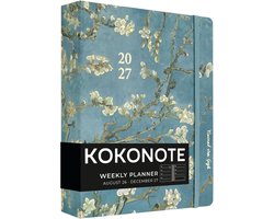 Thijox - Kokonote Academische Agenda 2026-2027 Weekoverzicht, Van Gogh Cadeaus, Mid Year Planner, Aesthetic Stationery voor School en Studeren