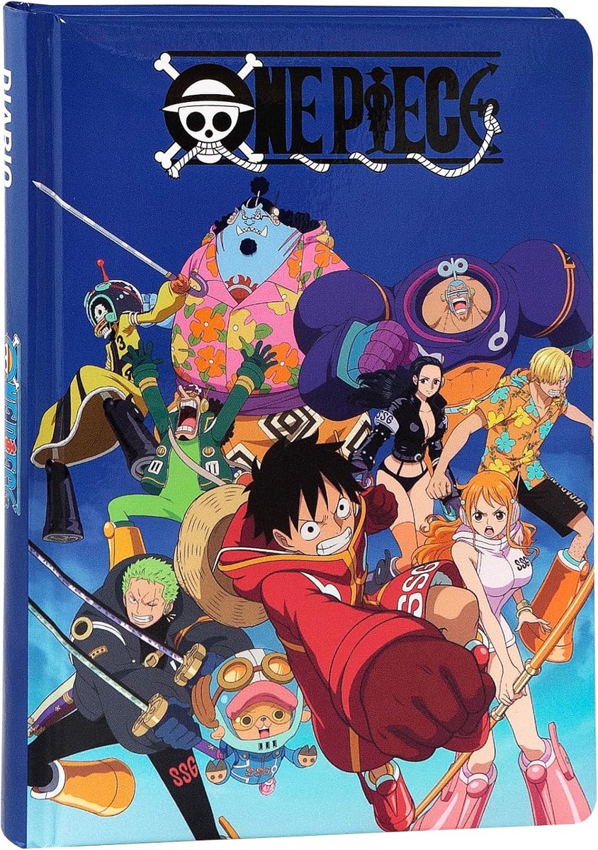 Thijox - One Piece Dagboek voor School – Gevoerde Hardcover, 320 Gekleurde Pagina's, 12 Maanden, Ideaal voor Kinderen, 13 x 17,8 cm, Perfect Cadeau vo