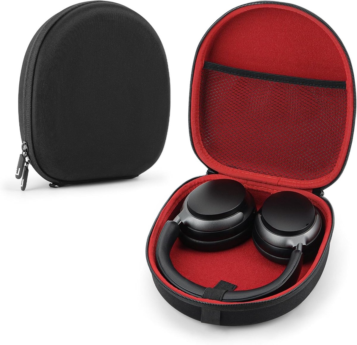 Beschermende Hard Shell Hooftelefoon Tas voor QuietComfort QC35, QC25, QC2, QC15, AE2w, AE2i, AE2, SoundLink en SoundTrue met Opbergruimte voor Kabels en Batterijen
