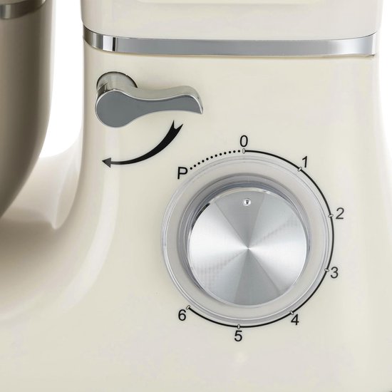Keukenmachine - Roer- en kneedmachine - Bakken en mixen - LCD timer functie - 62 liter kom - Wit — afbeelding 2