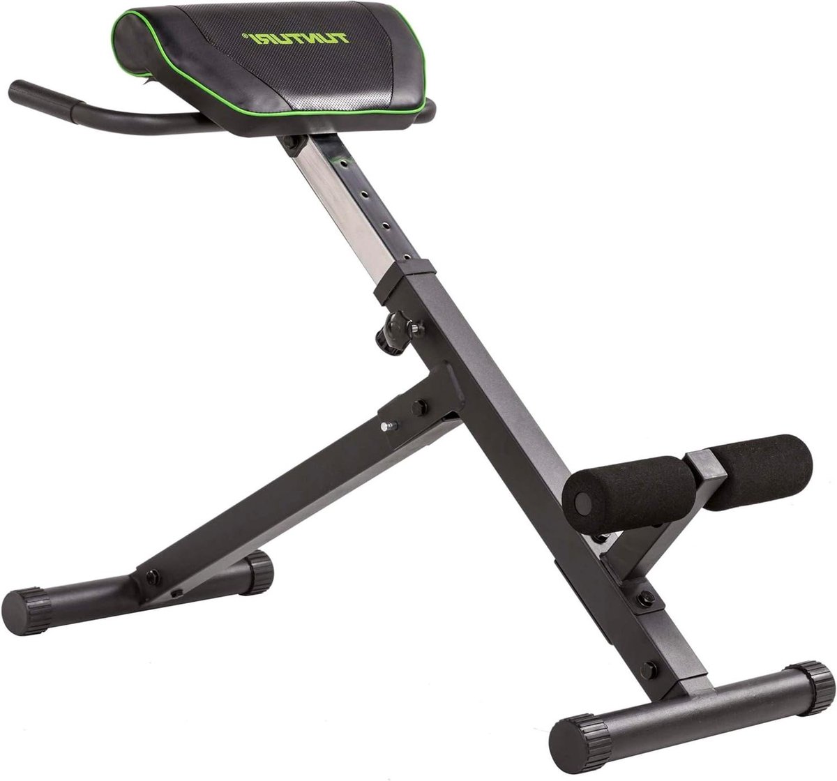 Fitness Bank - Core Trainer Rugtrainer - Onderrug Versterken - Compact Opvouwbaar - 100 cm Lengte - Zwart