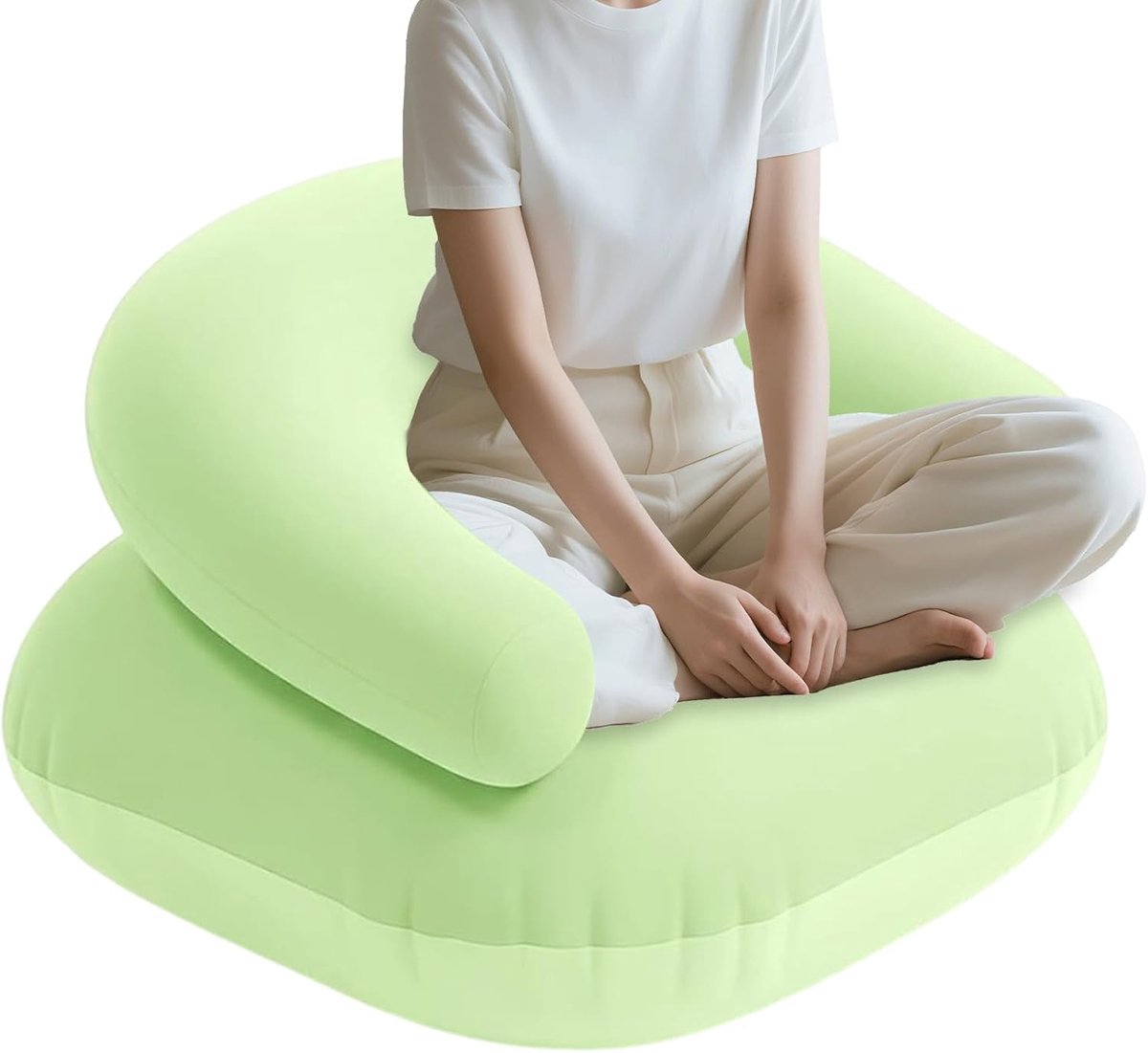 Thijox - Opblaasbare Bank voor Kamperen - U-vormige Draagbare Opvouwbare Sofa - Ideaal voor Festivals, Tuin, Vakantie, Feesten, Relaxen en Slapen