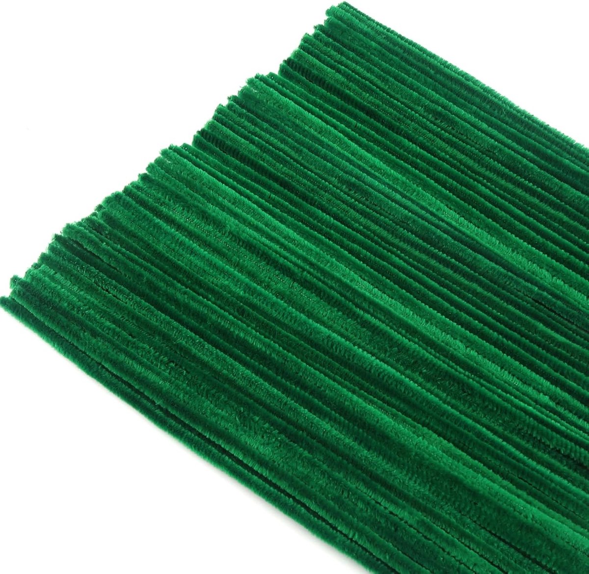 200 Stuks Donkergroene Pijpenragers Chenille Stelen voor Creatieve Projecten, DIY Decoraties en Ambachten