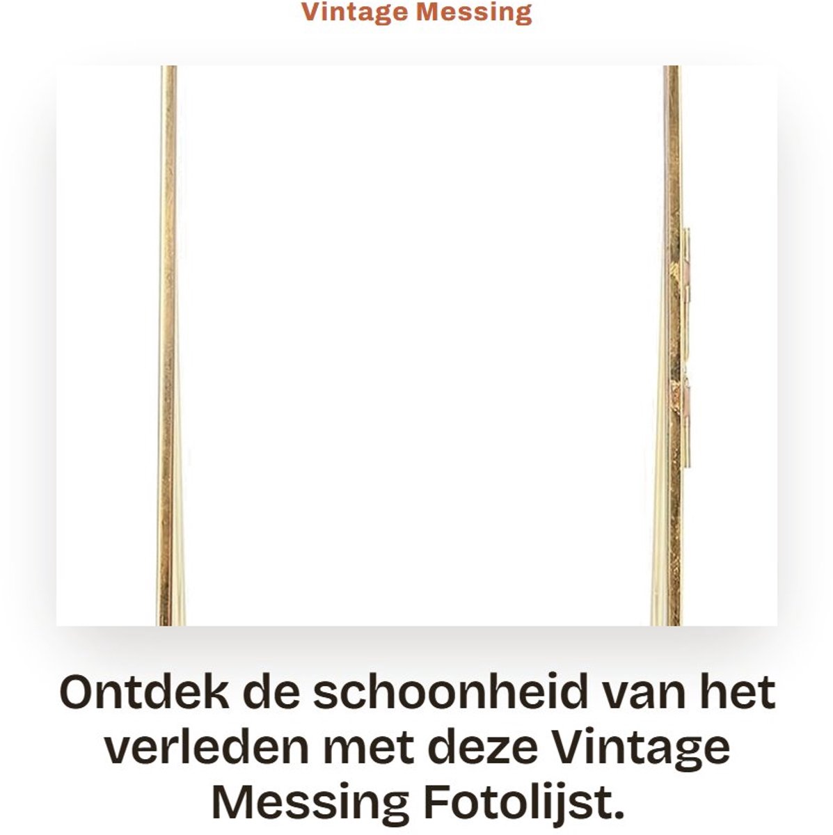 Inovra- Fotolijst Goud - Vintage Messing - Metalen Desktop Stand - Glas - 10x15 cm - Geschikt voor Verjaardagen/Bruiloften - Fotolijsten