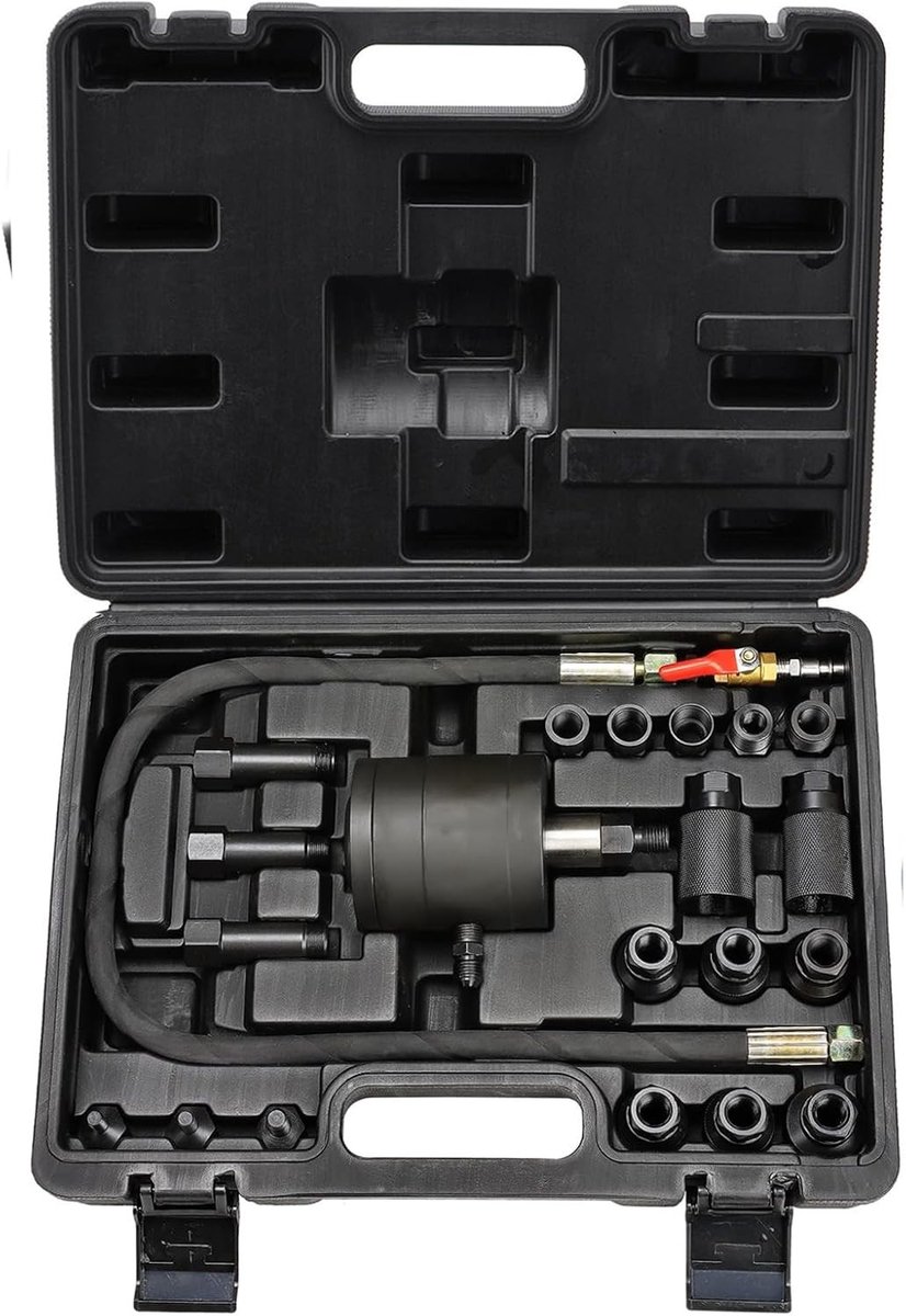 Pneumatische Injectie Extractor voor Diesel Injectoren met Adapter en 21-delige Toolset voor Common Rail CDI