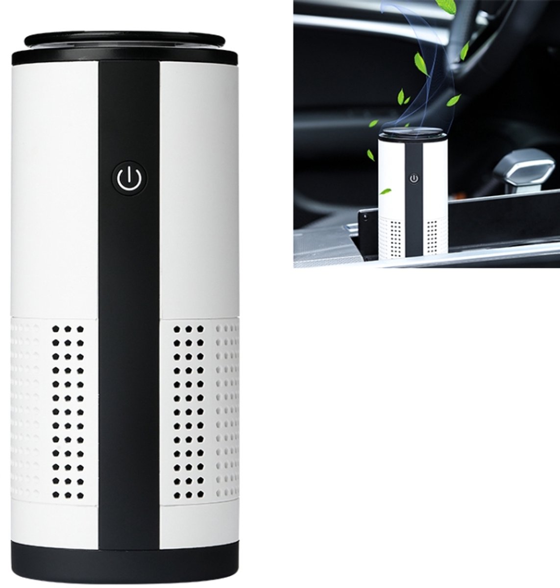 WT-U12 DC 5V negatieve ionen slimme auto luchtreiniger (wit)
