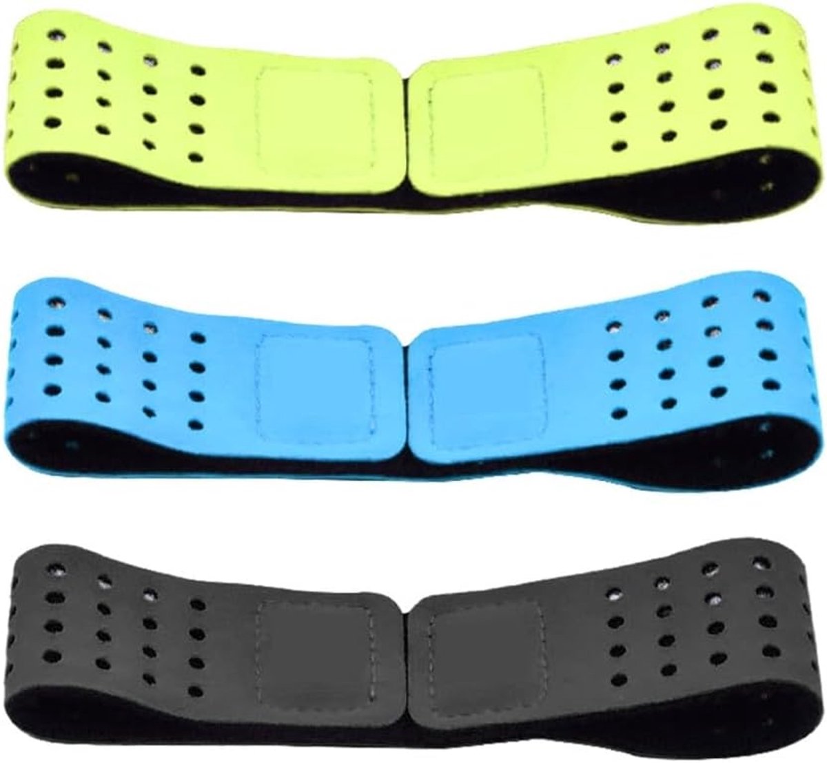 Dailygoods- Hartslagmeter Bandjes Verstelbaar - 3 Stuks - Geschikt voor Indoor/Outdoor Activiteiten - 40x2 cm - Comfortabel - Vervangingsarmband - Polsbandjes