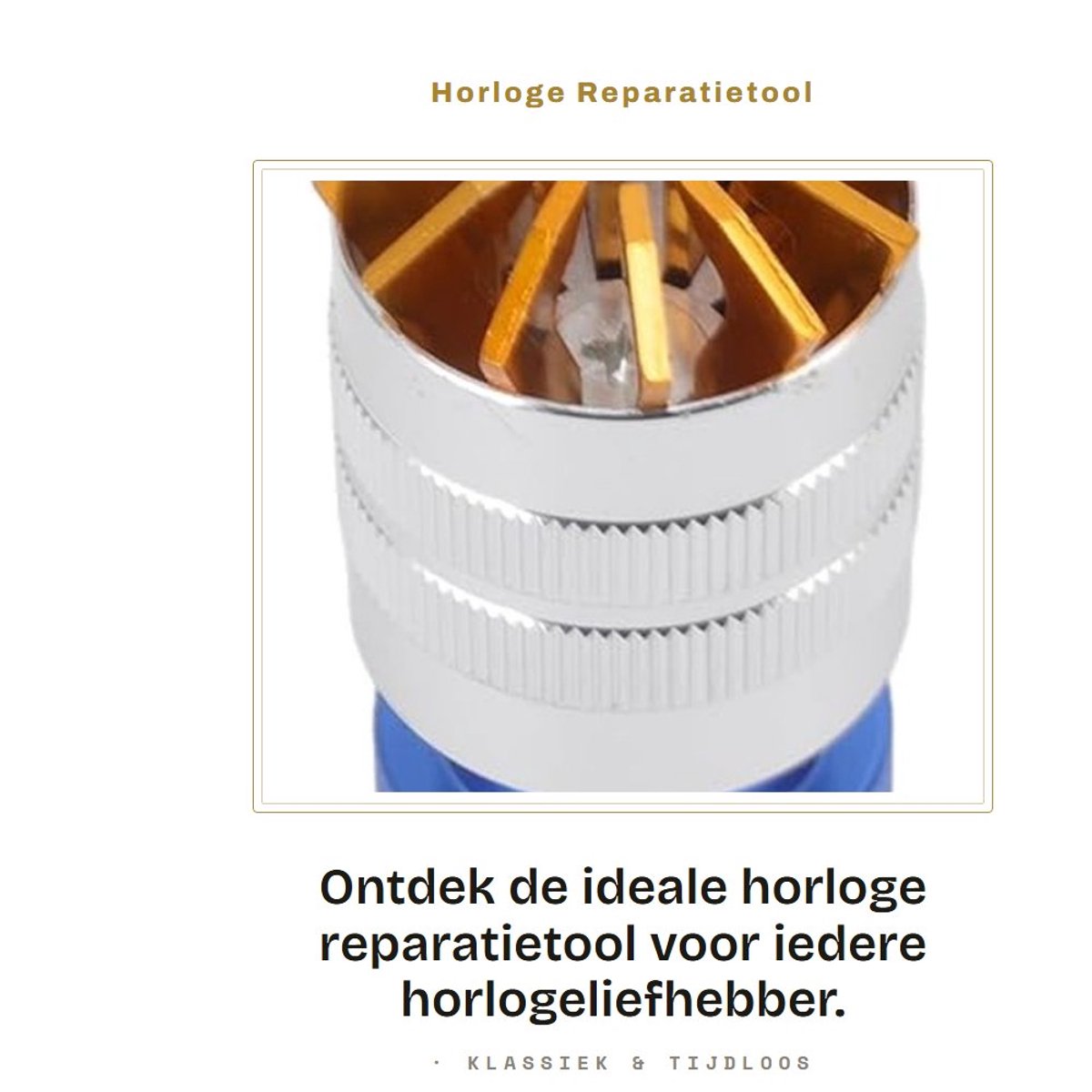 Dailygoods- Horloge Reparatietool - Verstelbare Horlogeopener - Antislip - Intrekbaar Ontwerp - Chroom-Vanadiumstaal - Eenvoudig Opbergen