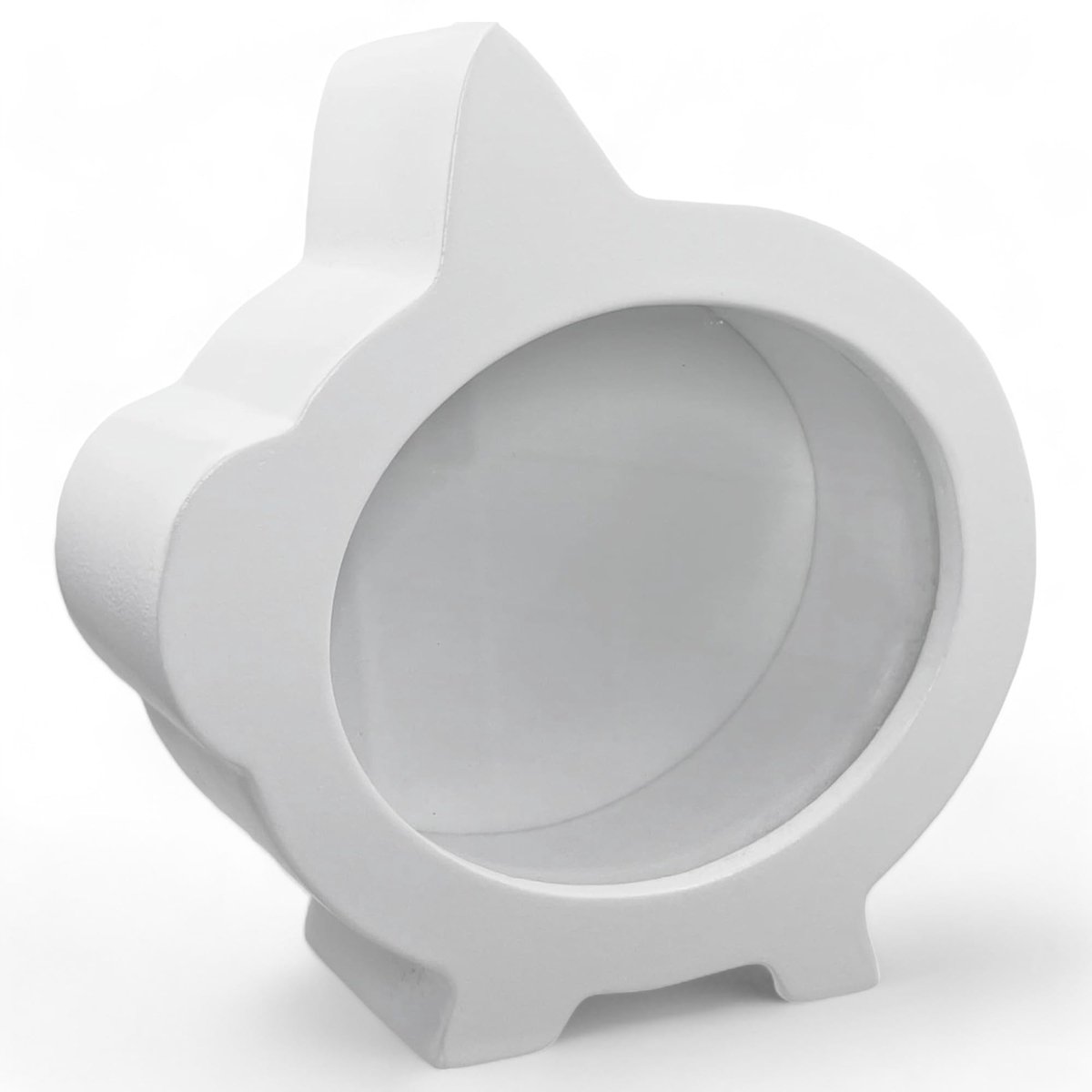 Dailygoods- Spaarpot met glazen voorkant - Spaarvarken - Houten spaarpot - 15 x 15 x 5 cm - Geldgeschenkverpakking - Motivatie voor sparen