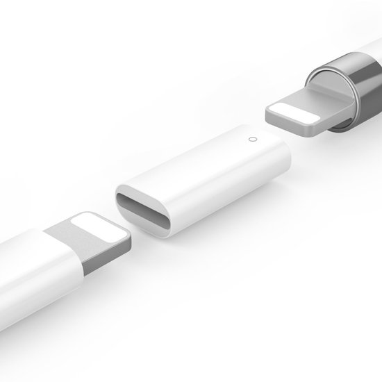 Dailygoods - Oplader voor Apple Pencil - Connector Charger Kabel - 2 Pack - Wit - Pen Accessoires - Geschikt voor iPad Air 3, Mini 5, Pro 12.9, 10.5, 9.7 — afbeelding 5