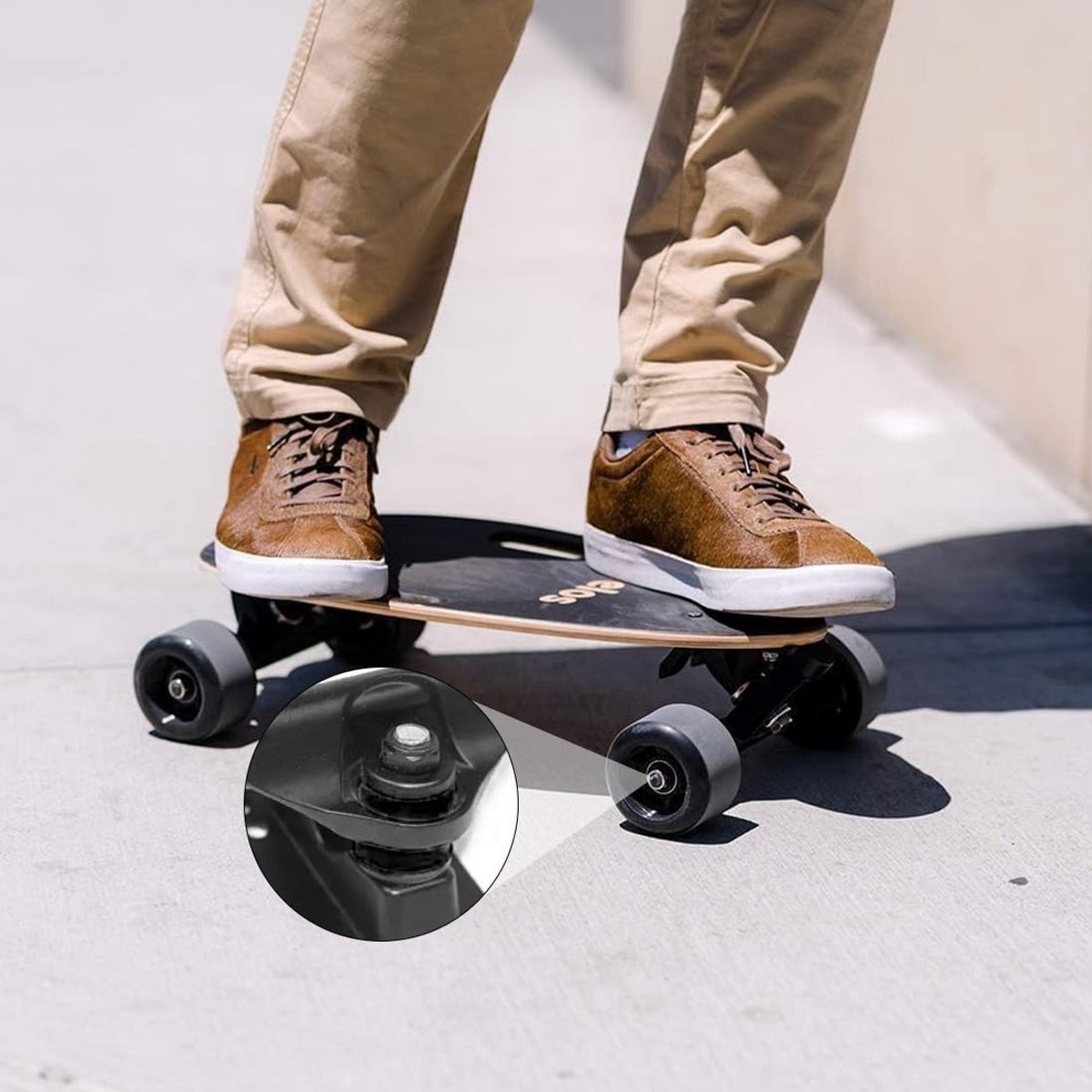 Dailygoods- Stuurbussen 4-delige set - Schokdempers - Bussen/Pivot-cups - Skateboard/Longboard - Hoogwaardig PU-materiaal - Duurzaam en flexibel - Skateboardlagers