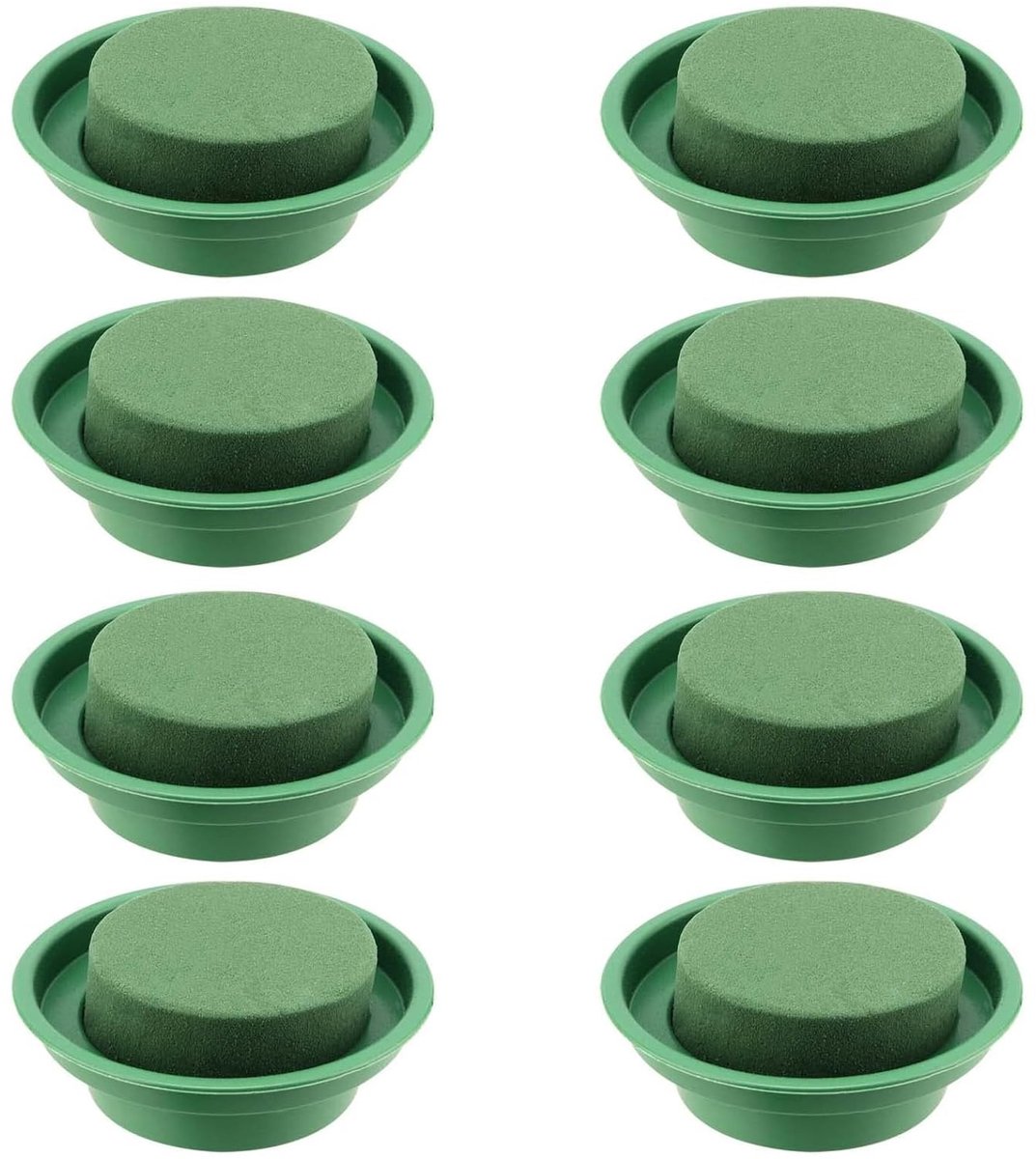 Dailygoods- Bloemensteekschuim 12 cm - Set van 8 - Steekspons - Waterretentie - Stabiliteit - Modern grijs