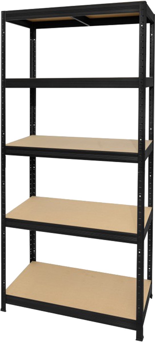 Stellingkast 180 x 90 x 40 cm Zwart