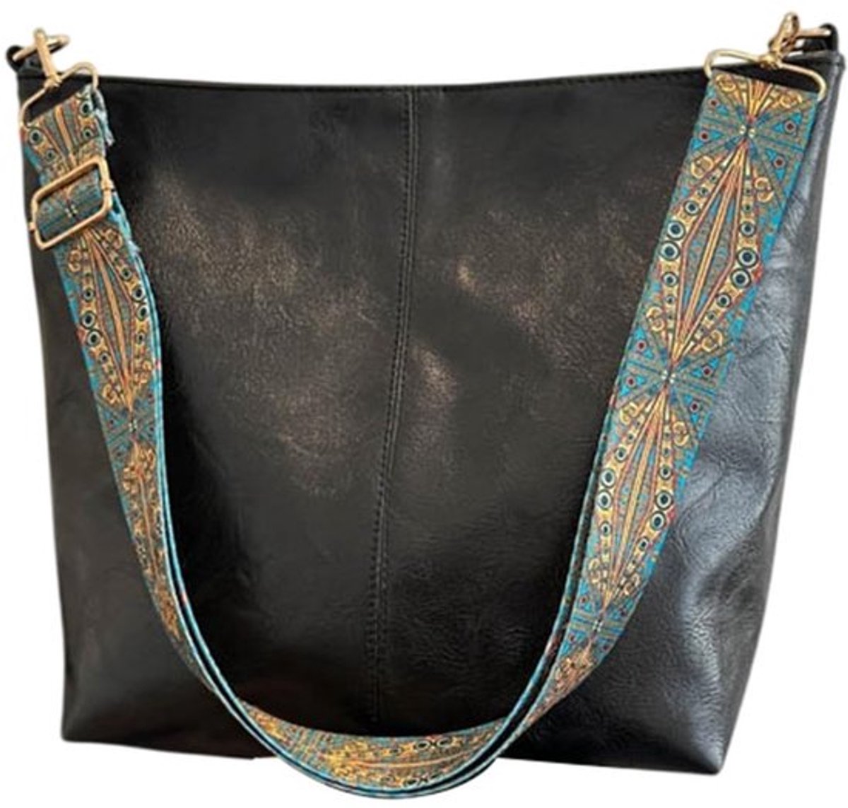 Vegan PU Lederen Crossbody Hobo Tas Met Rits Zwart Stijlvolle Schoudertassen Voor Vrouwen Brede Gitaarriem Dode Emmer Tas Voor Werk Winkelen Reizen Ontmoeting Dagelijks