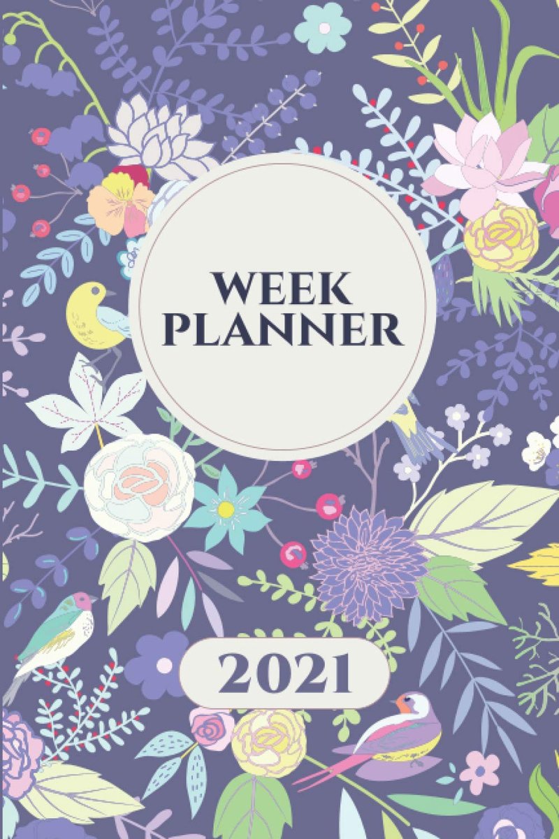 Weekly planner 2021 - 6 x 9 inch - bloemendagboek - perfect voor studenten en zakenvrouwen - ShopVlot