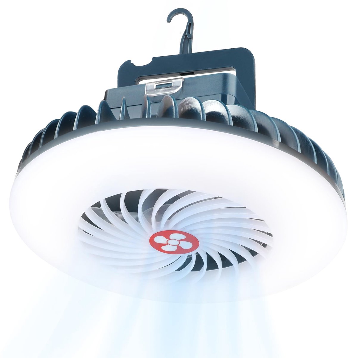SnelShoppen - Led-campinglamp met Ventilator, USB-oplaadbaar, 2-in-1 Lantaarn en Campingventilator, Magnetische Tentlamp, Outdoor Accessoires voor Wan
