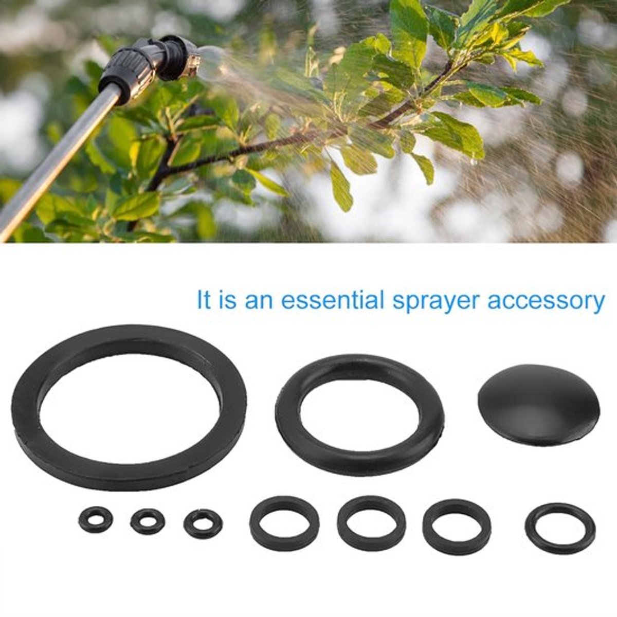 Afdichtingsringen set van 10 stuks - Accessoires voor rubberspuitmachine - Herbruikbaar - Duurzaam - Hoogwaardig rubbermateriaal - Geschikt voor 3/5/8L - Rubberspuit