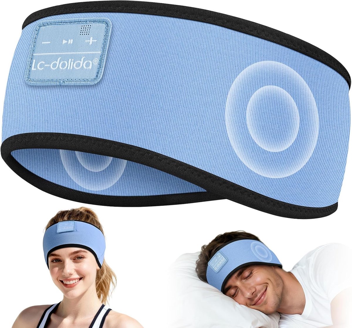 SnelShoppen - Draadloze Bluetooth Hoofdtelefoon met 15 uur Batterijduur, Comfortabele Oortelefoon voor Muziek, Sport, Reizen, Snel Opladen, Zwart