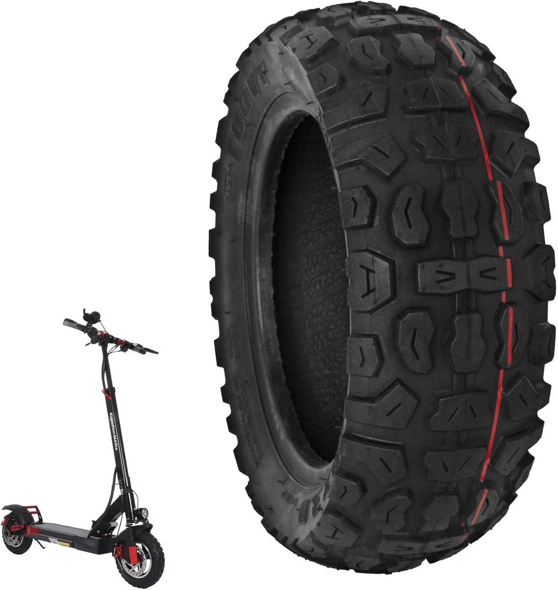 SnelShoppen - 10x3 Inch Banden voor Elektrische Scooter - Compatibel met Diverse Modellen - Voor Voor- en Achterwielen - 1 Stuk