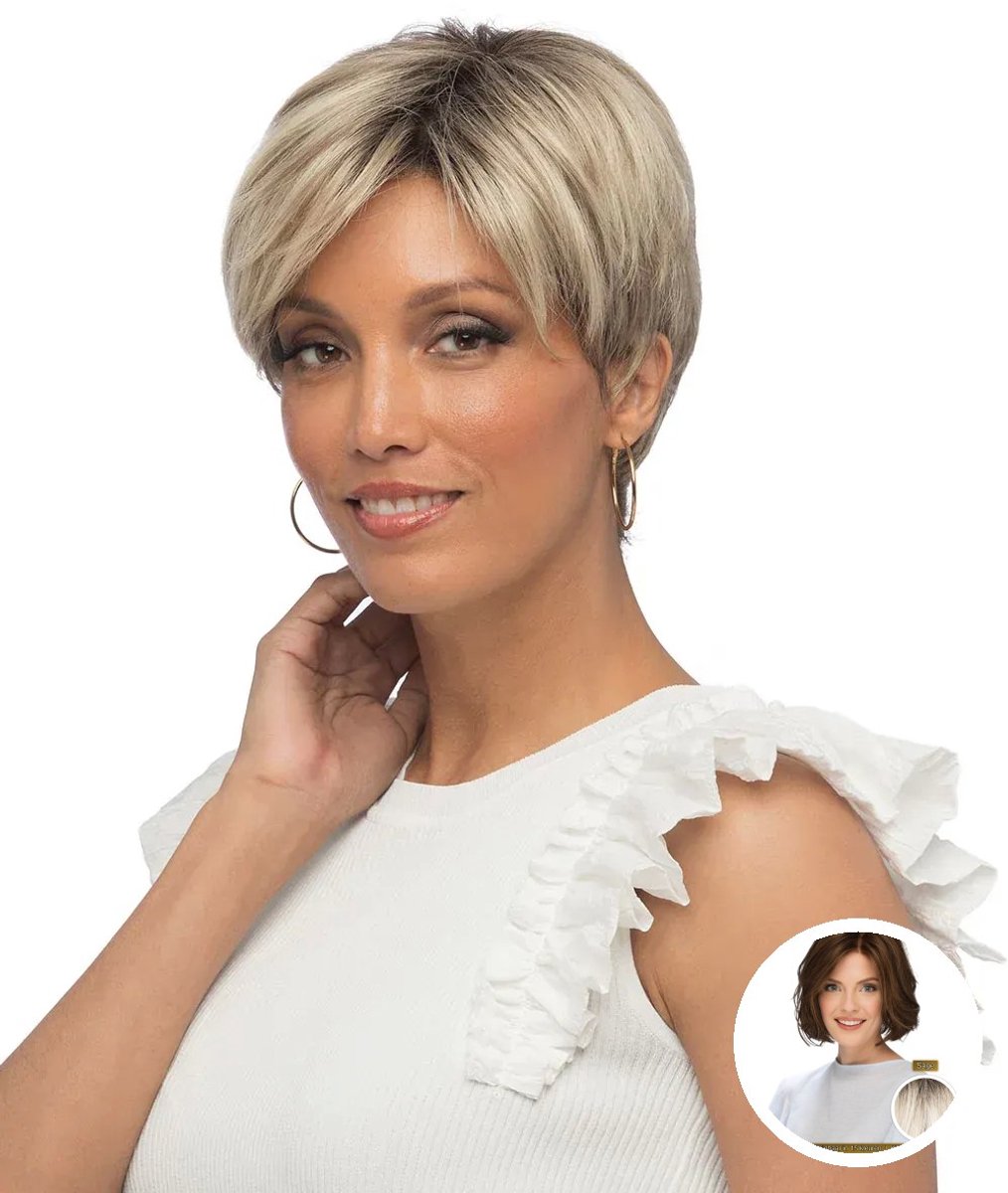 Estetica Designs Sage Front Lace Line Synthetisch Haarwerk Sunlit Blonde - Kort, Kant, Blond