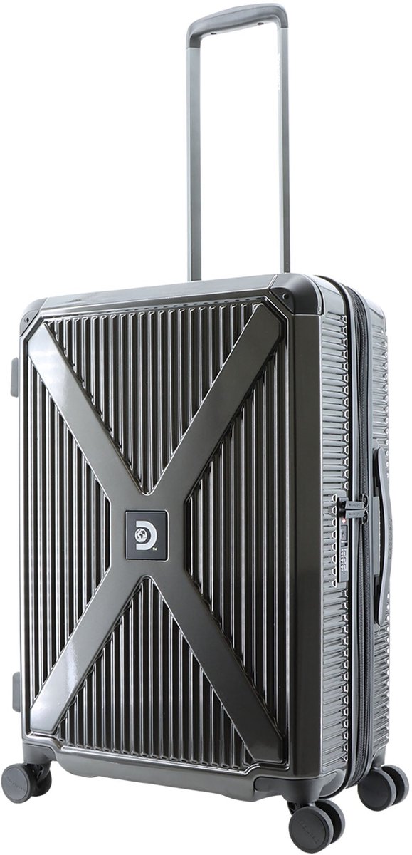 Discovery Crossroad | Harde Koffer / Trolley / Reiskoffer - Medium - Zwart - Zwart / Medium