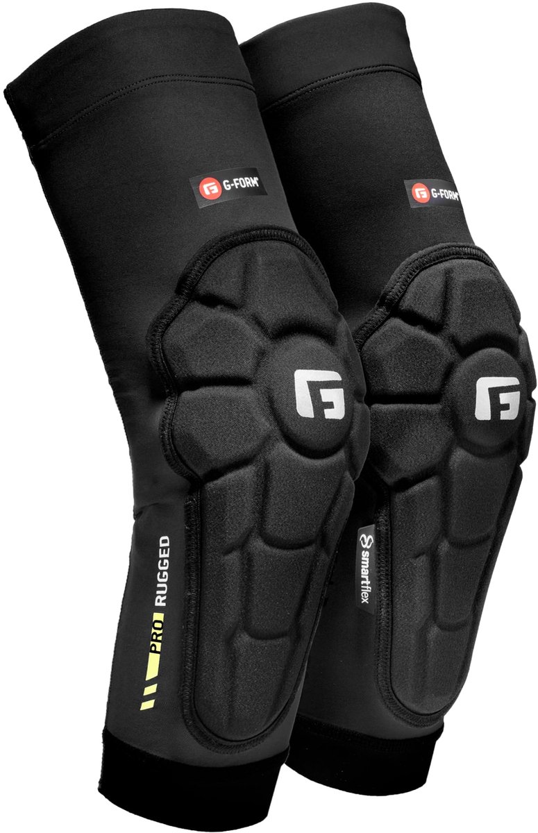 SnelShoppen - Pro Rugged 2 Elleboog Pads Guards Fietsen BMX MTB Downhill Skateboard XS Zwart - Bescherming, Comfort, Duurzaamheid, Ideaal voor All-Mou