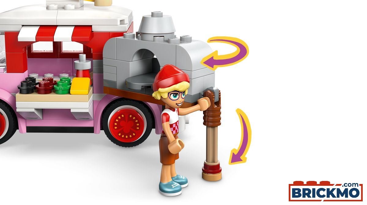 LEGO Friends Pizzatruck Speelgoed voor Kinderen vanaf 6 Jaar met 2 Poppetjes 42694 — cadeau in Spellen & Speelgoed - foto 8