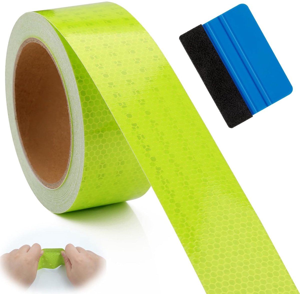Waterdichte Reflecterende Tape 16Mx5CM - Fluorescerende Zelfklevende Reflectorstrip voor Veiligheid en Waarschuwing, Ideaal voor Verlichting en Markering