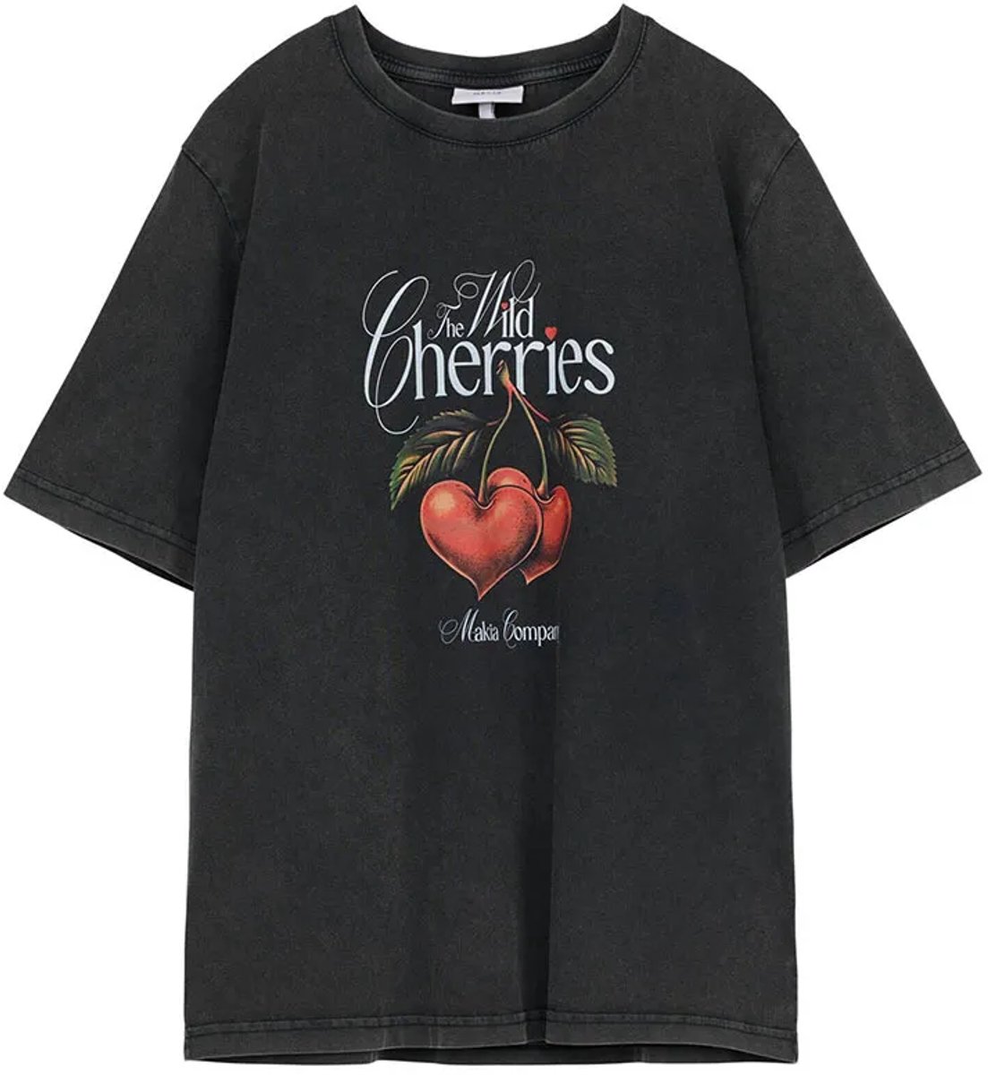 Makia Cherise T-shirt Met Korte Mouwen Zwart S Vrouw