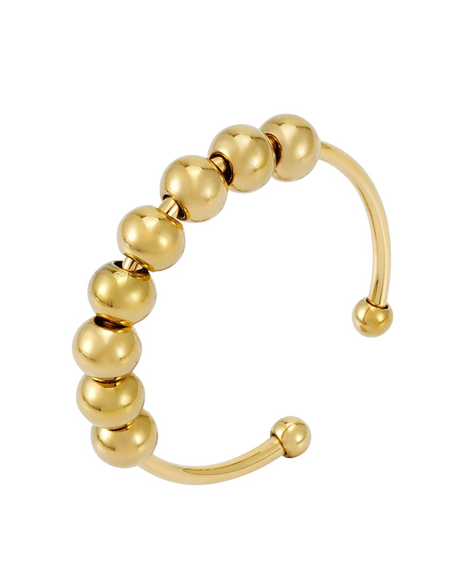 good.designs Anxiety-ring met beweegbare kralen