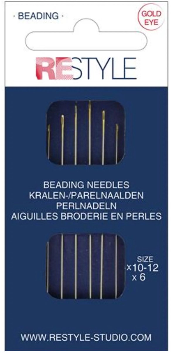 ReStyle 015.10360 Kralen-/parelnaalden 10-12, 6 stuks