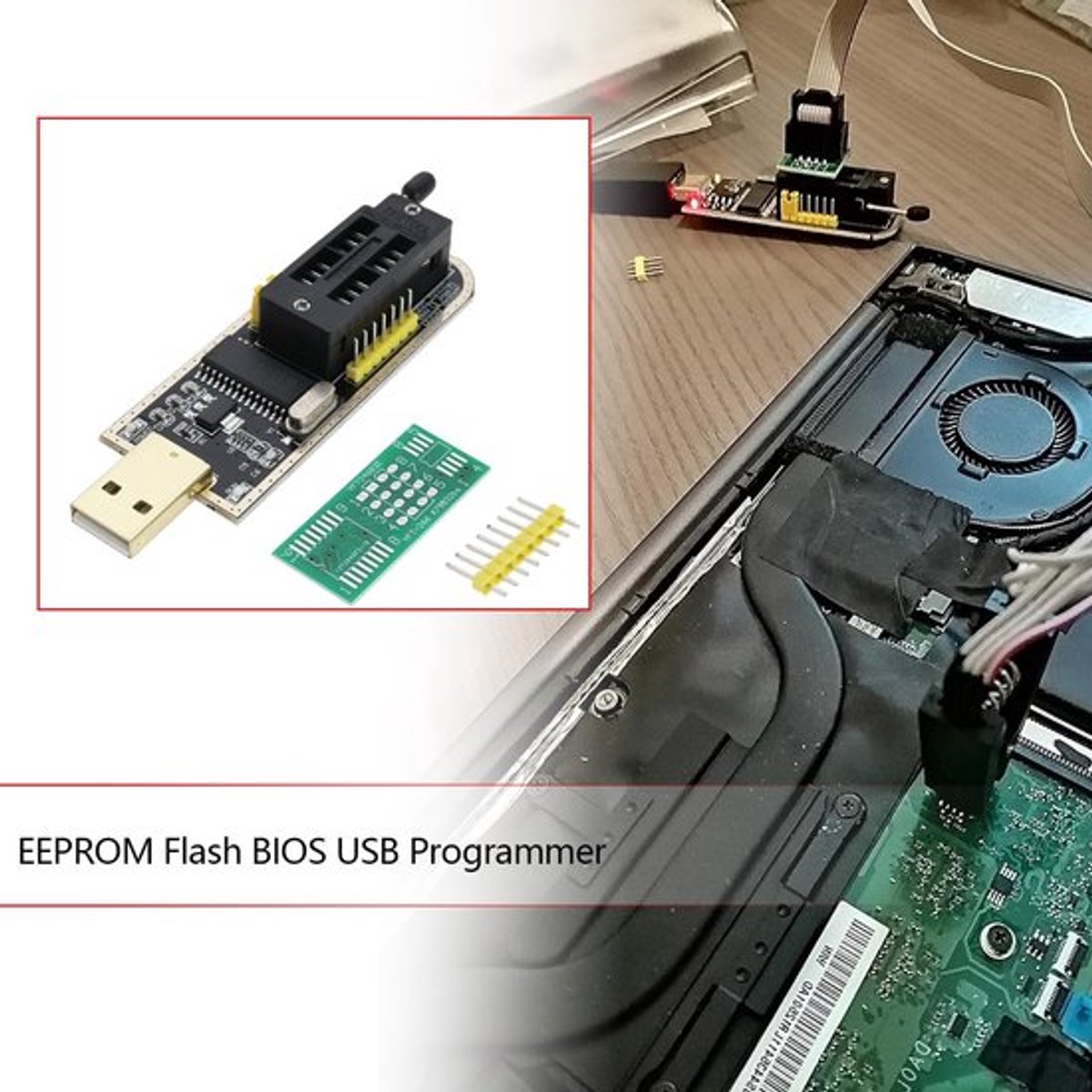 CH341A Programmer - Flash USB - Geschikt voor LCD-scherm - 24/25 Serie - Programmeer en kalibreer - Ideaal voor techniekli...