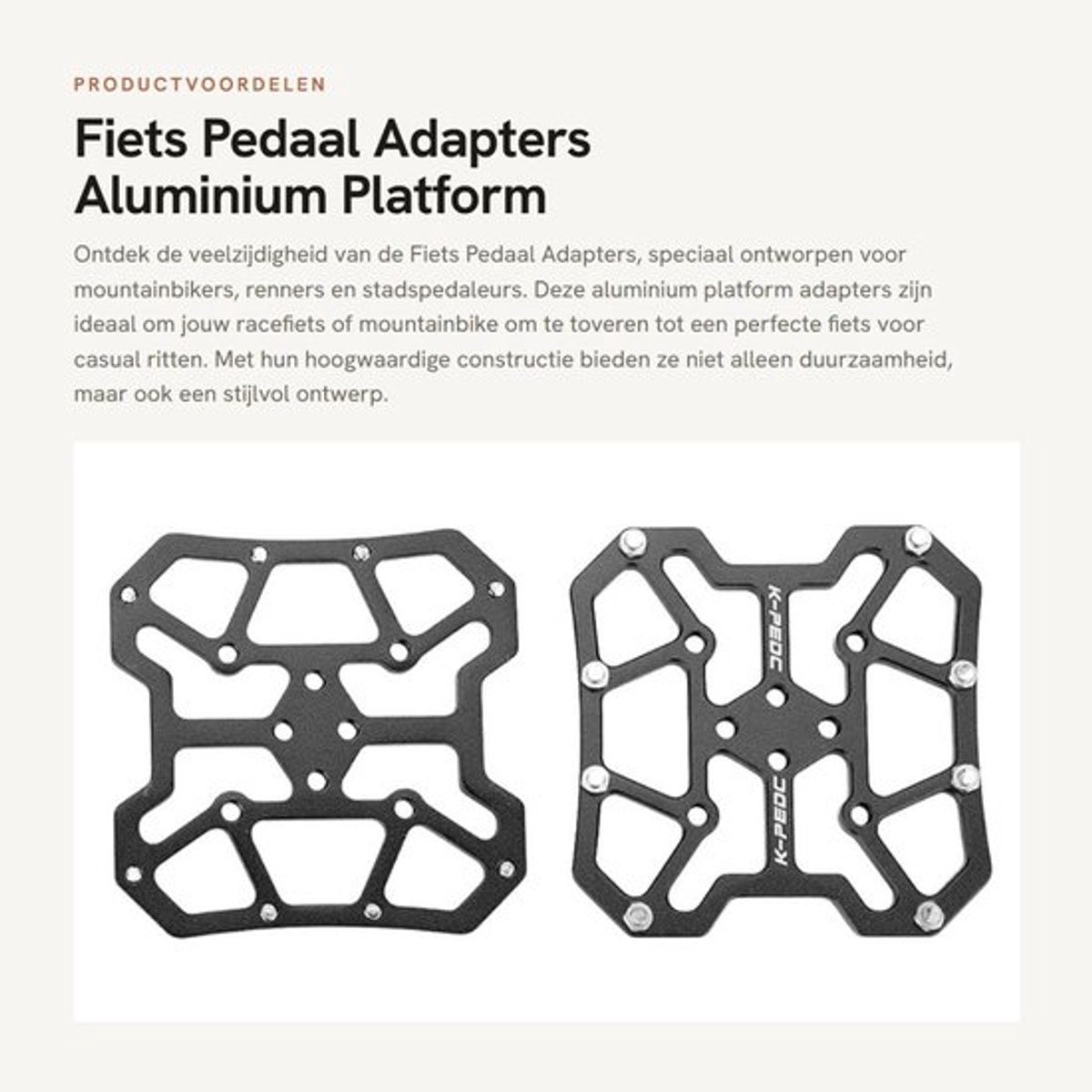 Fiets Pedaal Adapters - Aluminium Platform Adapters - Duurzaam en Lichtgewicht - Geschikt voor Mountainbikers - Casual Riding - Betere Pr...