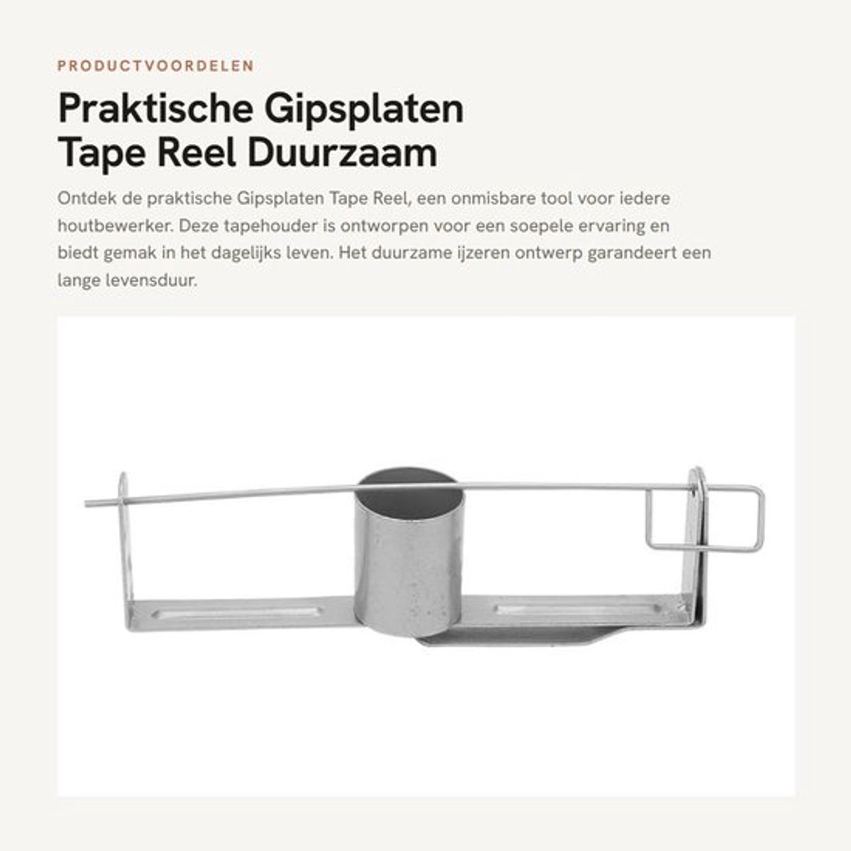 Gipsplaten Tape Duurzaam - Tape Houder - Grote Capaciteit - Professioneel Ontwerp - Eenvoudig Verwisselen - Hoogwaardig Materiaal - Tapehouder