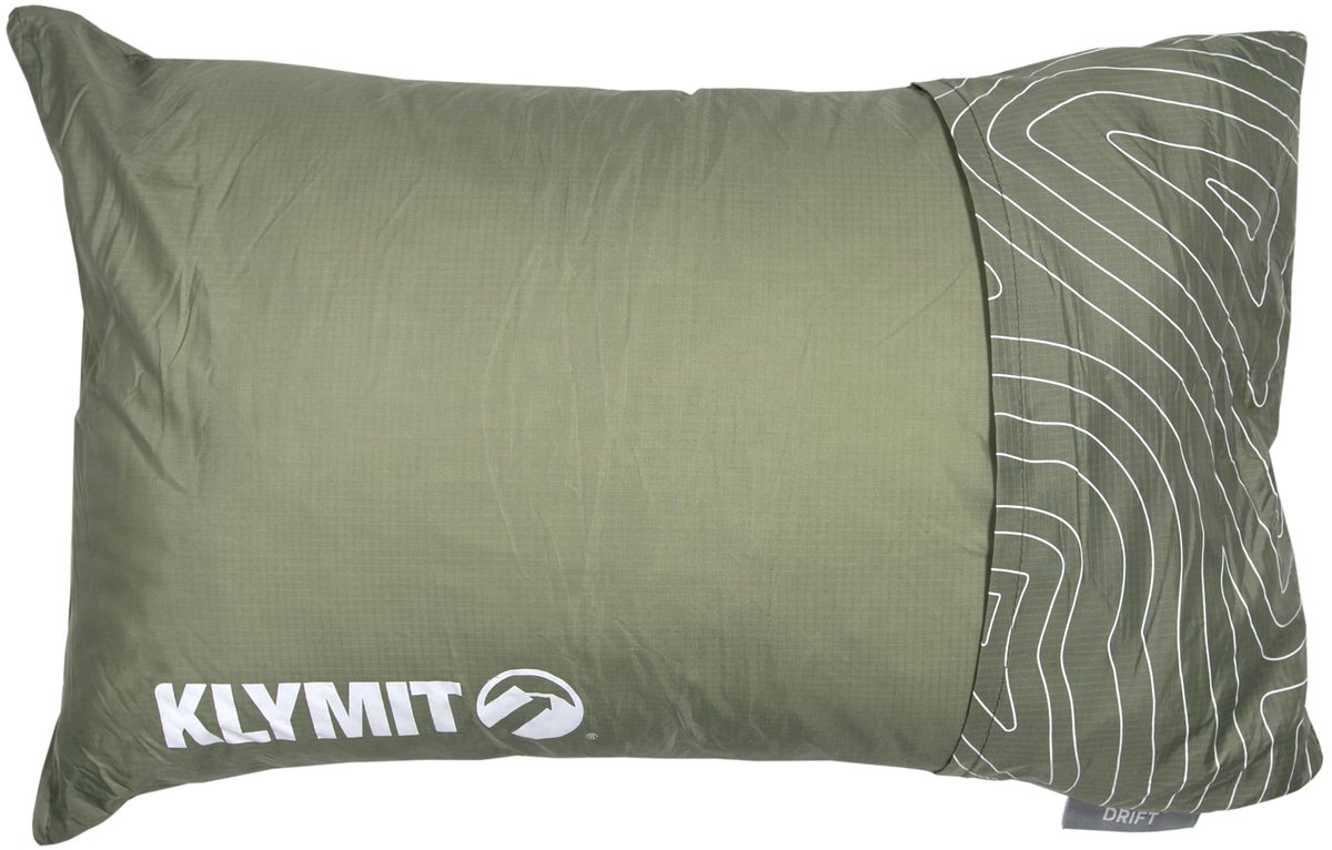 SnelShoppen - Klymit Drift Campingkussen Uniseks Groen Normaal Comfortabel Lichtgewicht Opblaasbaar Kussen Voor Kamperen, Festivals, Reizen, Outdoor G