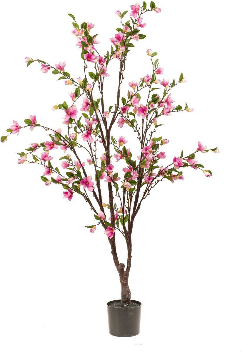 Emerald Kunstboom Magnolia roze 170cm - Kunstplant voor binnen