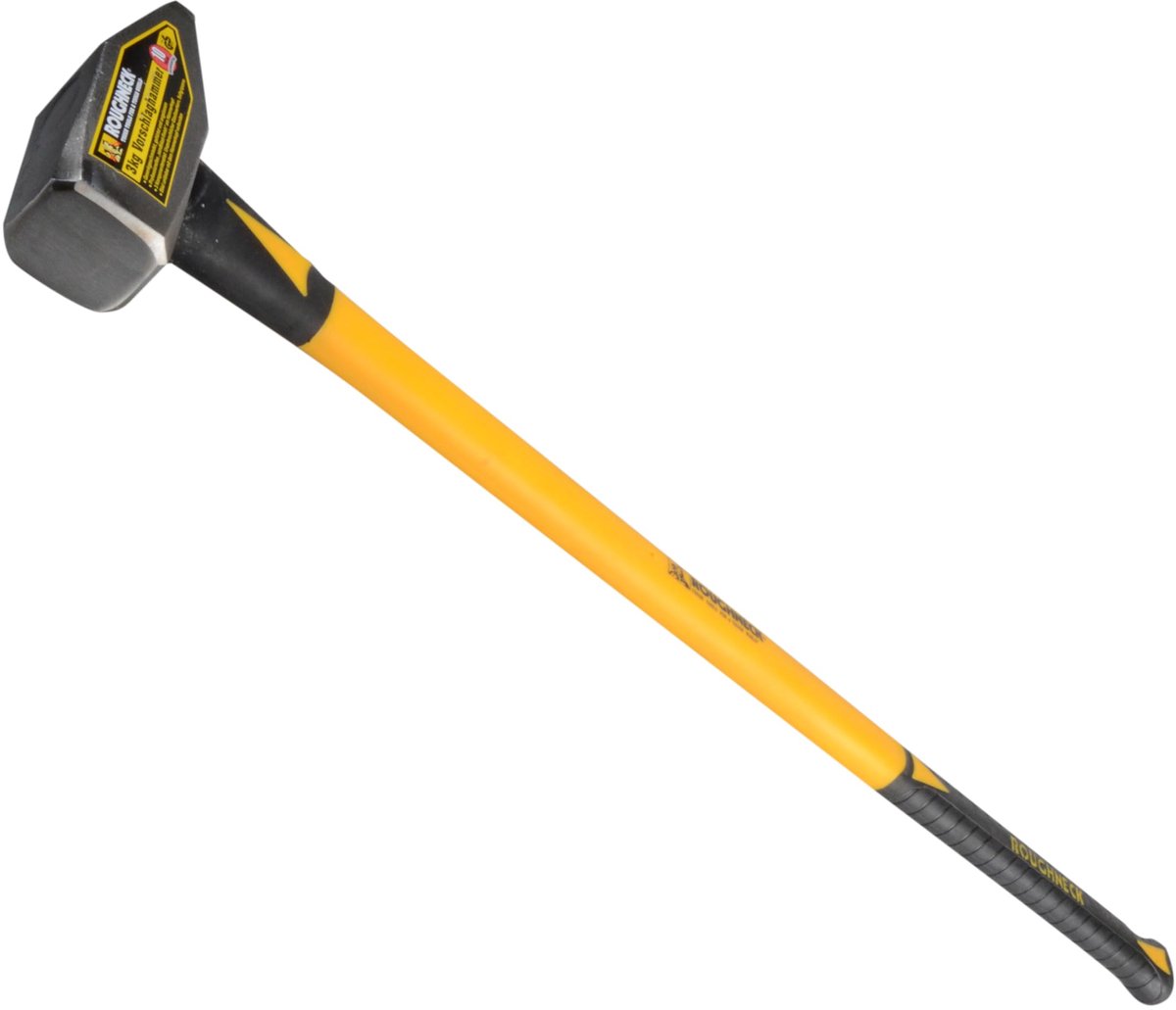 SnelShoppen - Roughneck Duitse stijl voorhamer 3KG - Robuuste metaal hamer voor bouw, klussen, tuin en meer - Perfect voor professionals en hobbyisten