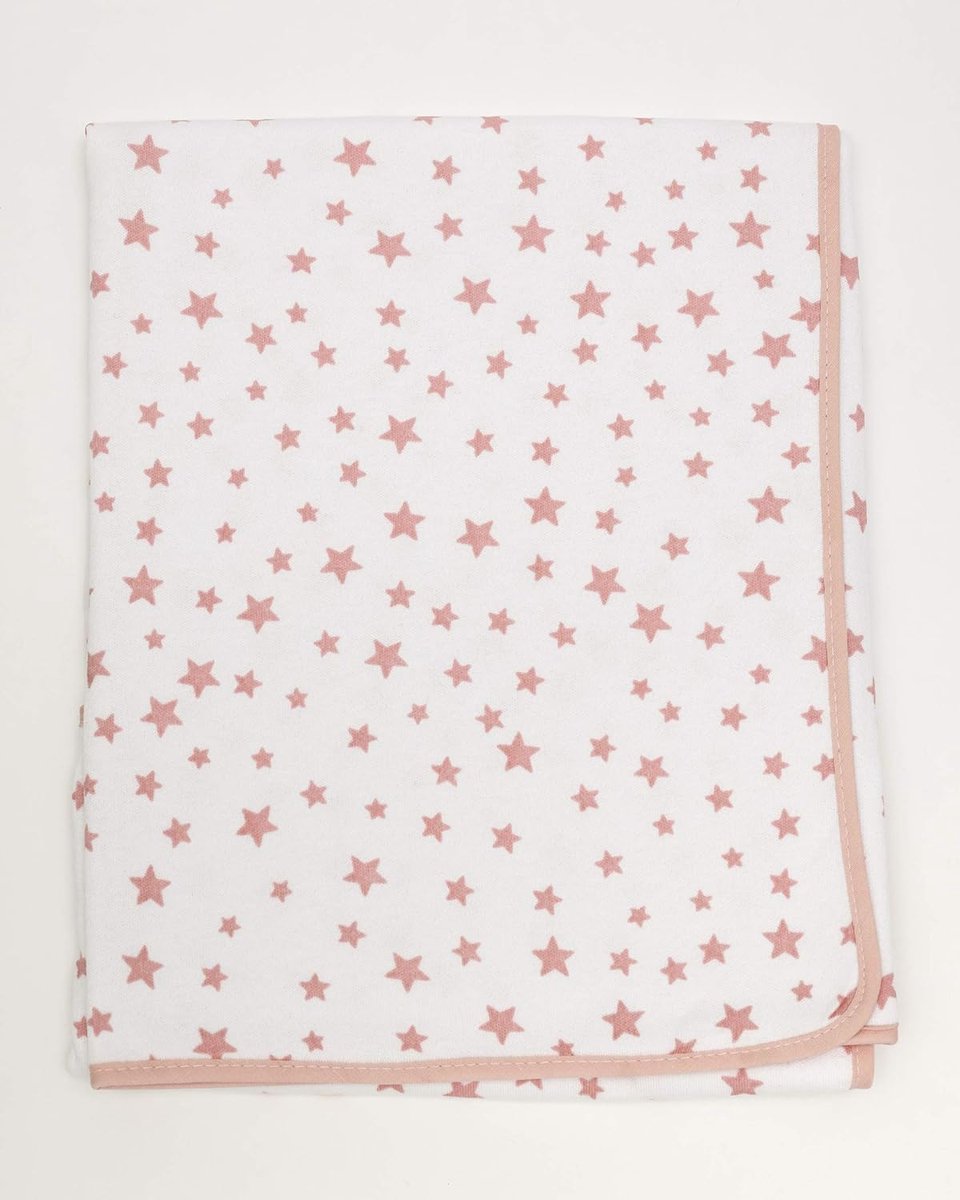 SnelShoppen - Ti TIN Babydeken, Extra Zacht en Absorberend, 100% Katoen, Rozenprint, Perfect voor Baby's, Reis, Verzorging en Knuffelen