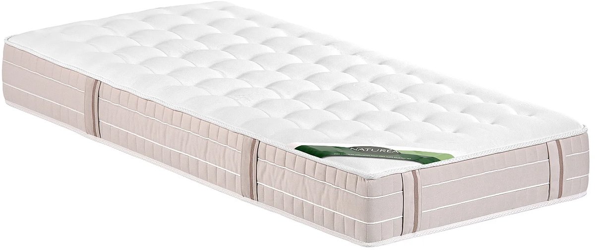 Vente-unique Matras 90 x 190 cm pocketveren 5 zones traagschuim en anti-bedwantsen tijk dikte 24 cm - VIREVO van NATUREA
