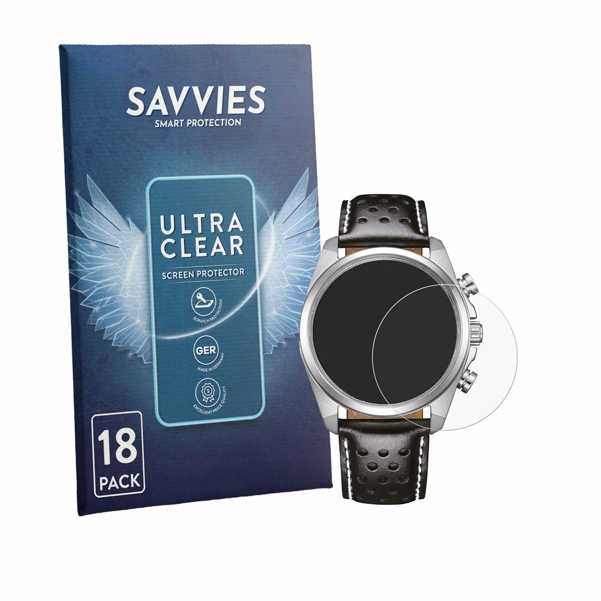 Savvies - Screenprotector voor Citizen CA4640-09A - Folie Beschermfolie transparant 18 Stuks