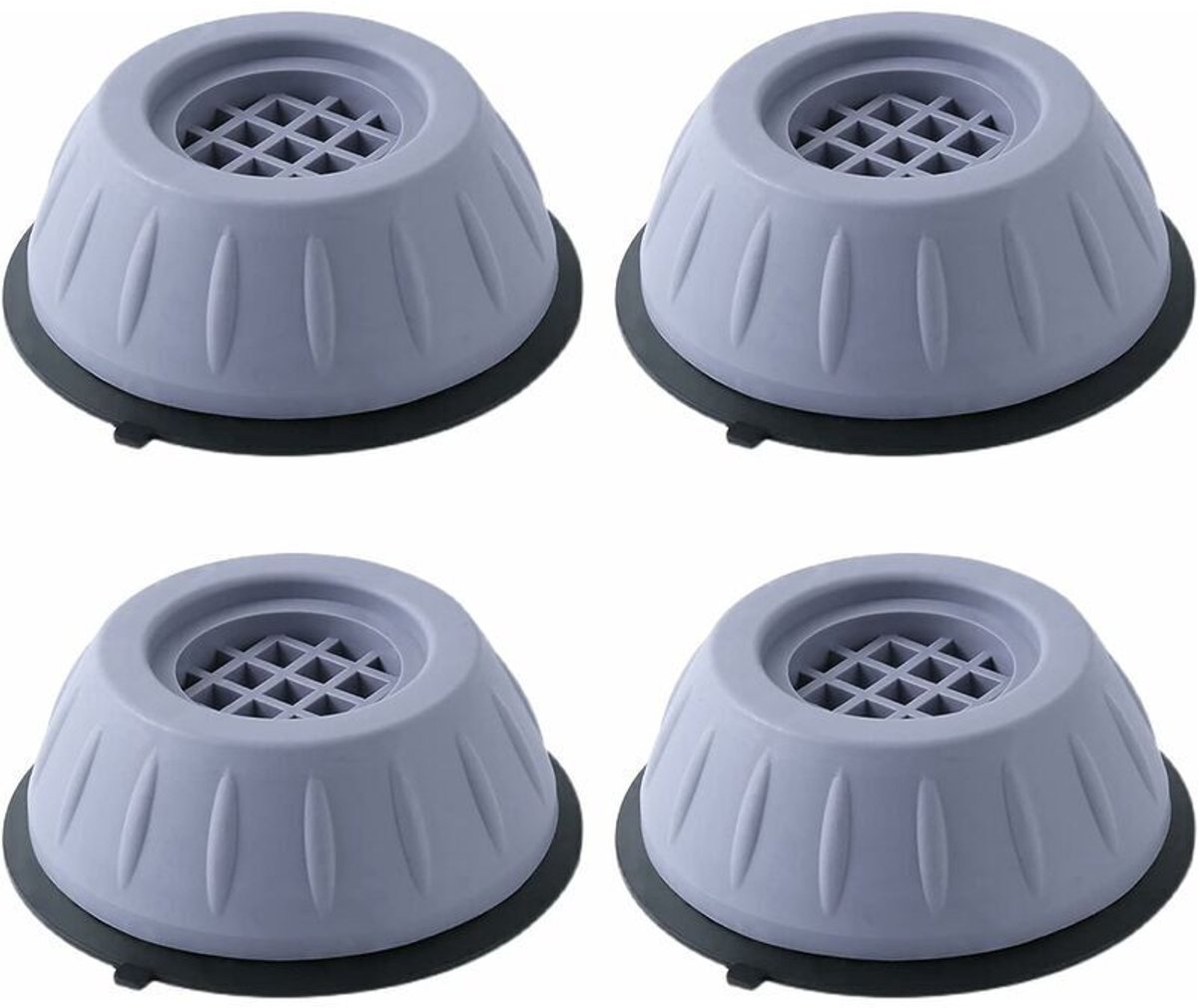 4-delige set schokdempende pads voor wasmachines, inclusief anti-vibratiepads en antislip