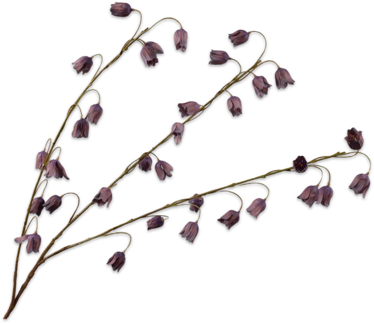 Silk-ka Kunstbloem-Zijden Bloem Fritillaria Tak Paars 97 cm
