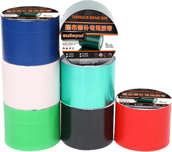 Dekzeil Reparatie Tape - Waterbestendige Plakker - Snelle Reparaties Buiten - Sterke Hechting - 5cm x 7.5m - Wit — afbeelding 5