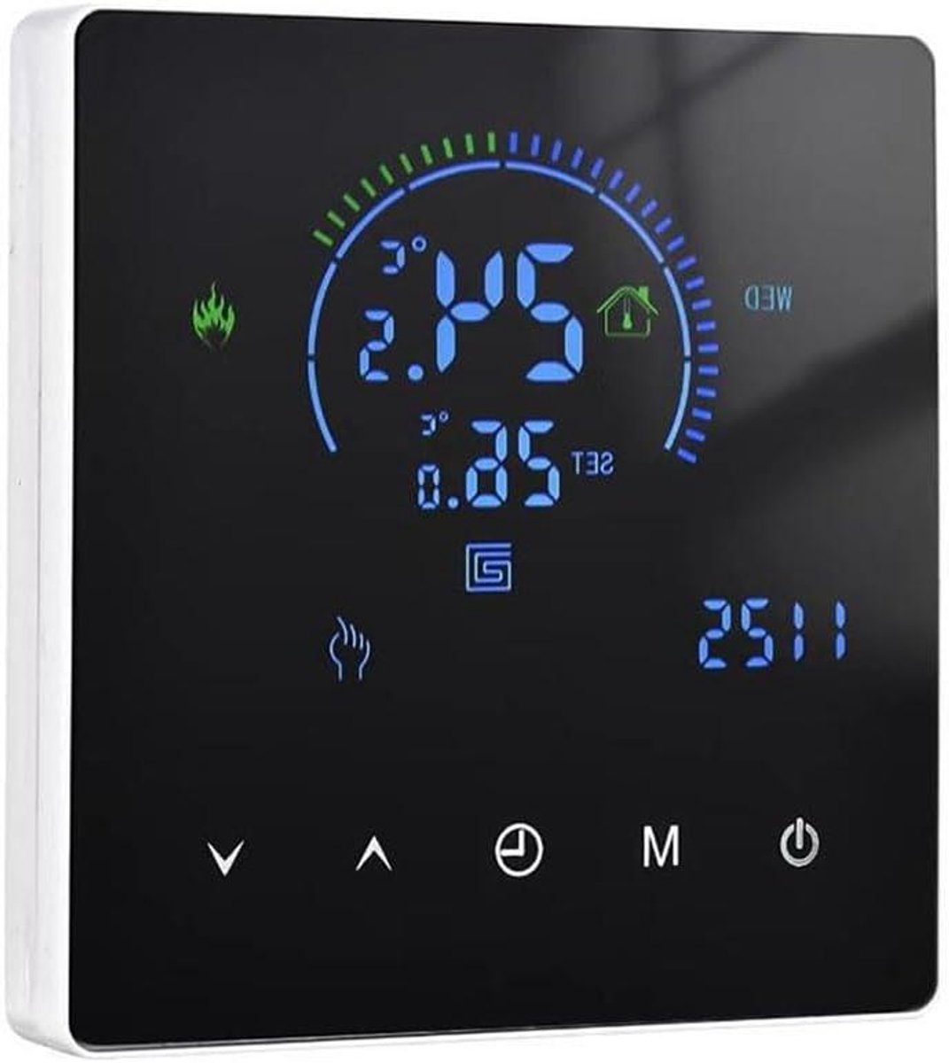 Slimme Thermostaat - Kamerthermostaat Digitale - Energie Besparen - Wekelijks Programmeerbaar - 16A - Wit
