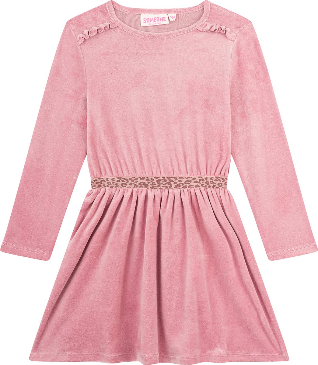 Someone YARA-SG-52-F Meisjes Jurk - OLD PINK