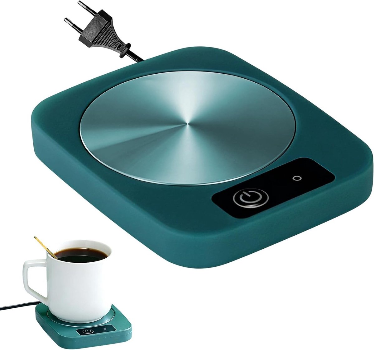 Bekerwarmer voor constante temperatuur van 55 graden Celsius, ideaal voor koffie, thee en warme chocolademelk, perfect voor thuis en op kantoor