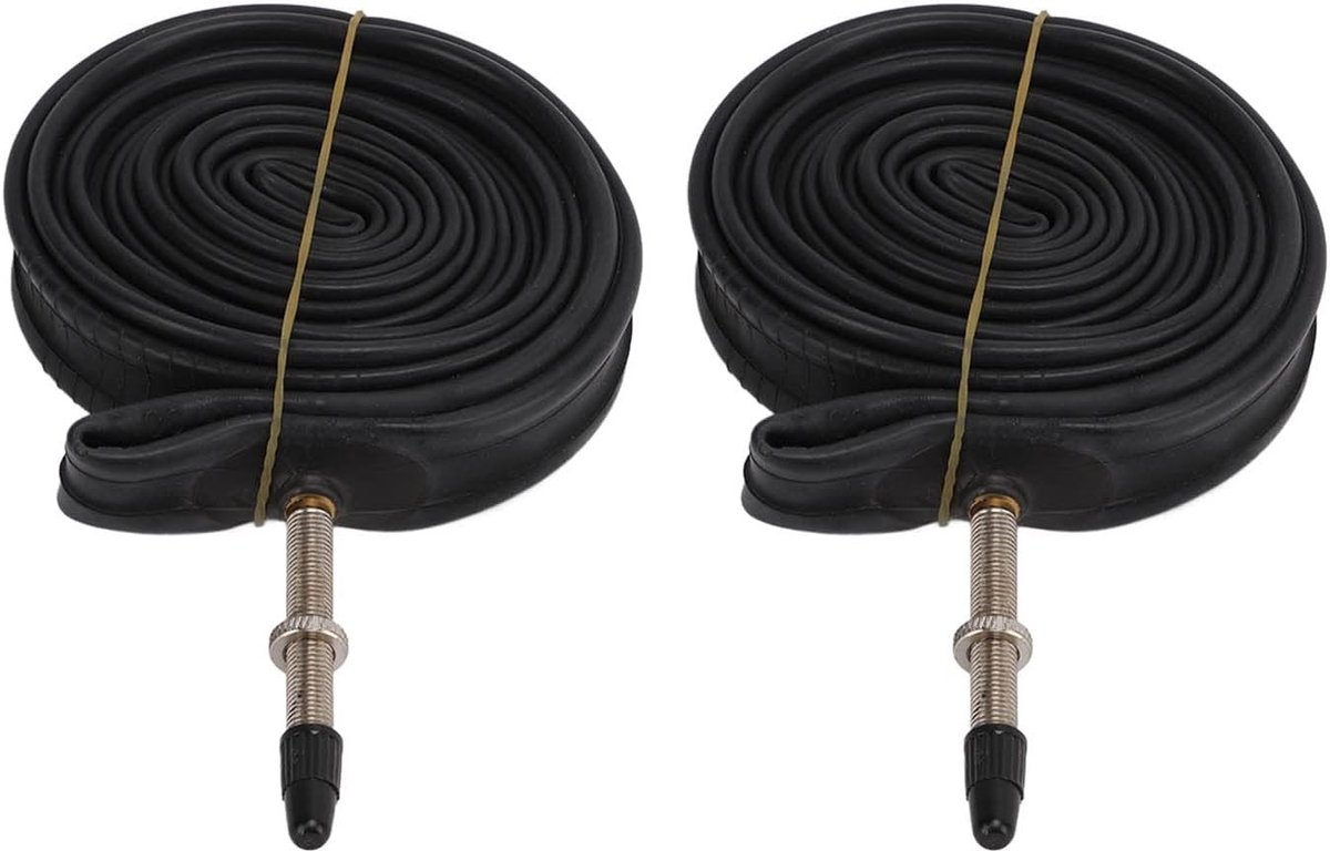 Duo Fietskamer 700X23C met Presta Ventiel en 2 Bandenheffers voor Racefietsen en Mountainbikes